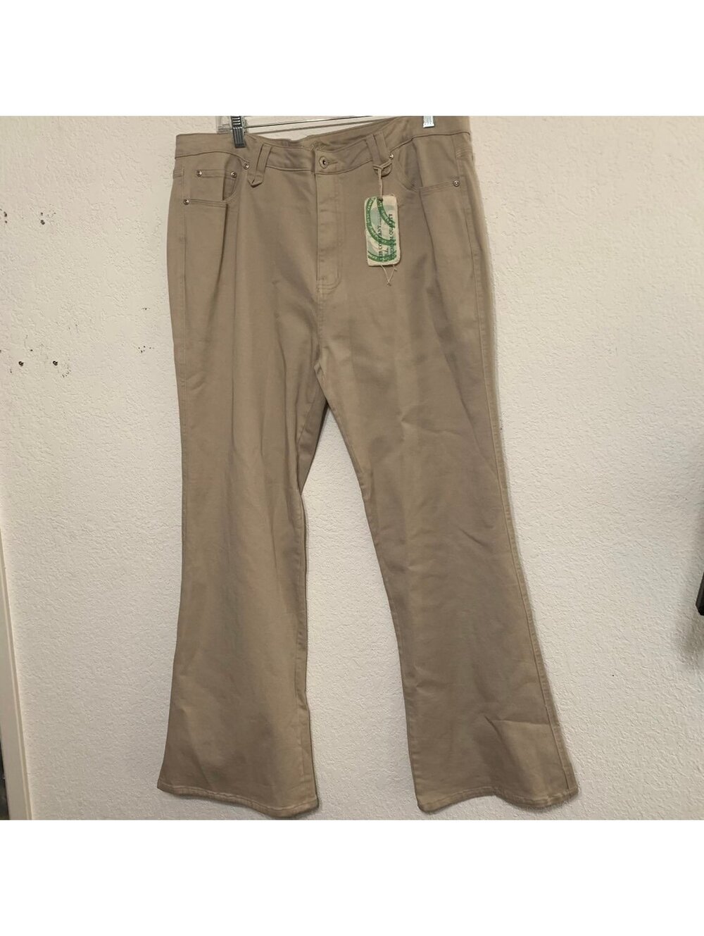 Iris Khaki Work Pants with Flared Legs - Size 3X New with tags